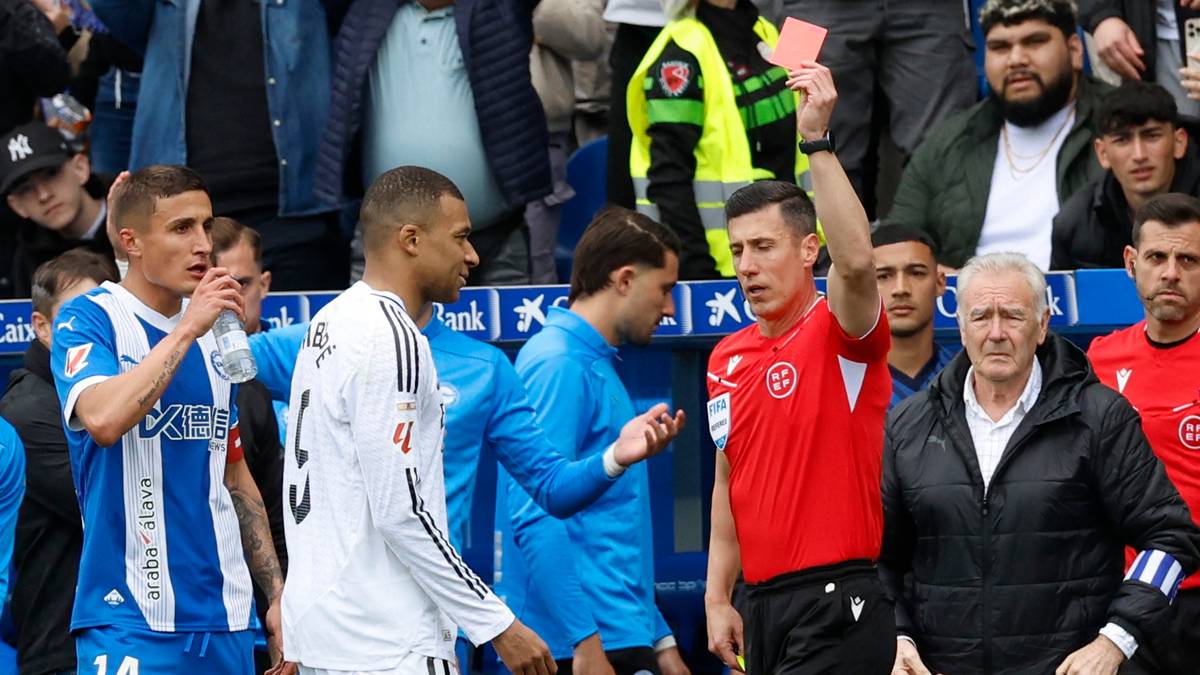 Mbappé utvist etter grisetakling
