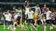 Daniel Becerril / REUTERS,NTB Jubelende engelske fotballspillere på banen etter en scoring. (Bildebeskrivelsen er laget av en KI-tjeneste)