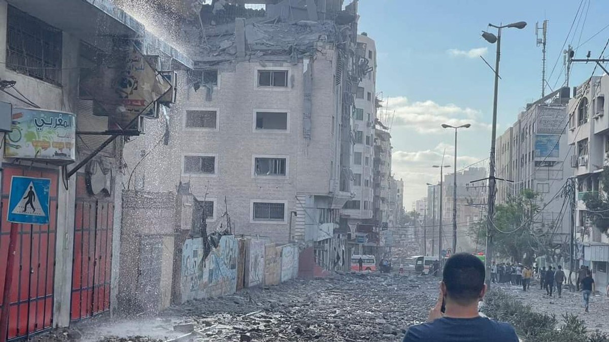 Kontor i Gaza angripe