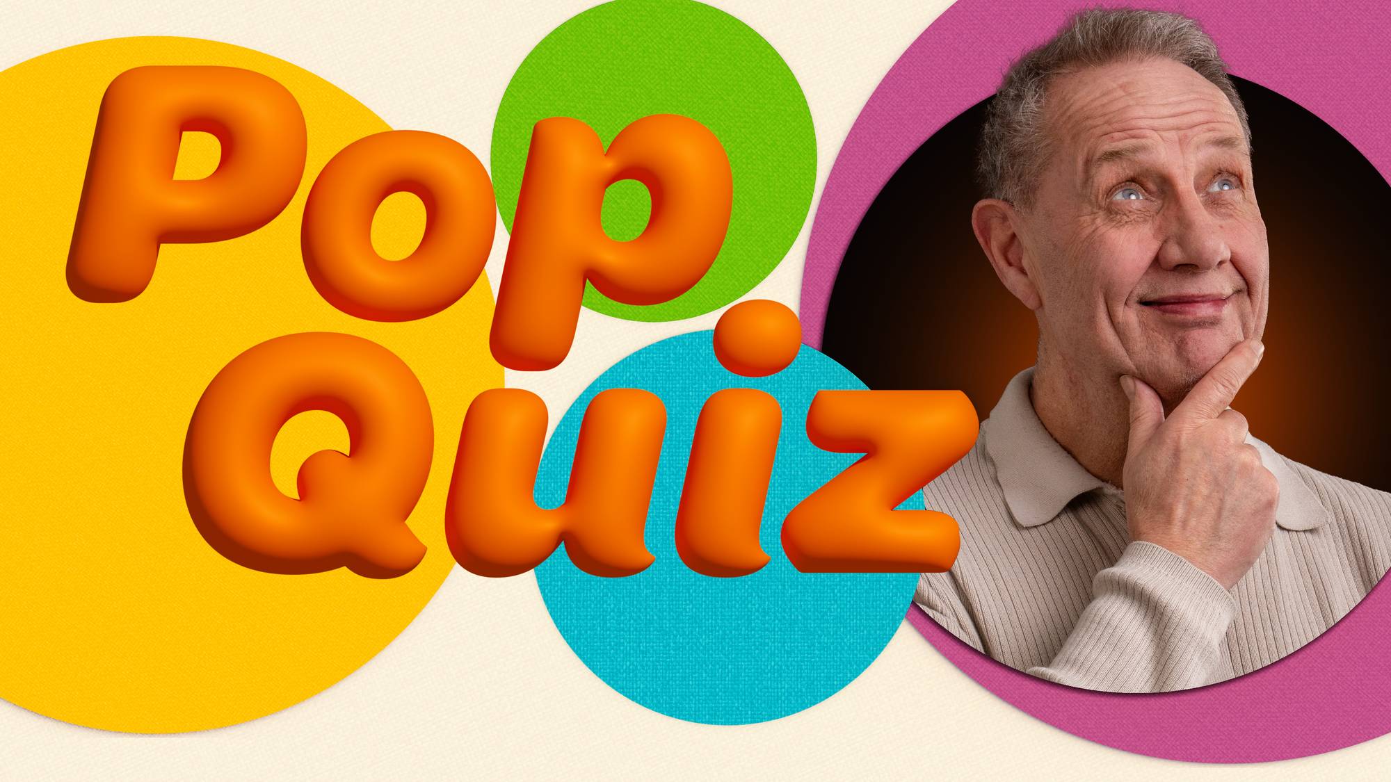Popquiz-logo med programleiar Pål Thoresen