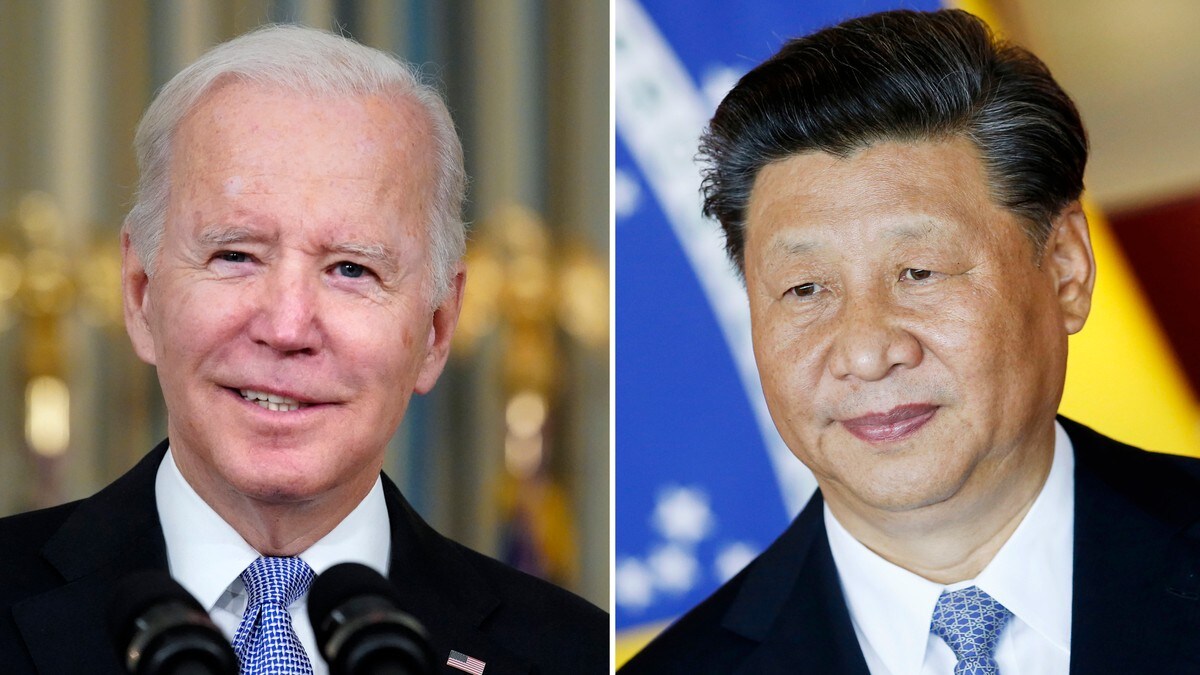 Joe Biden og Xi Jinping.