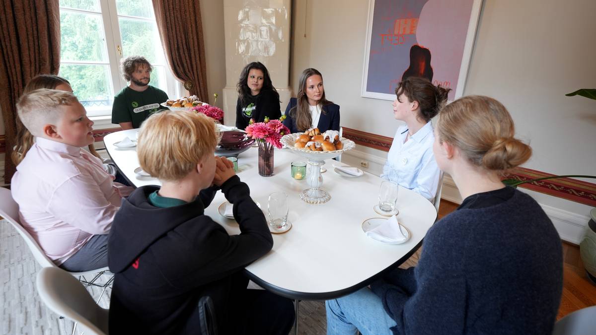 Her holder prinsesse Ingrid Alexandra sin første audiens