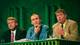 Foto de : NTB Los ex líderes del partido Carl I. Hagen, Frp (fv), Erling Folkvord, RV, y Thorbjørn Jagland, Ap, durante la reunión electoral de NRK en Gjøvik antes de las elecciones generales de 1993.