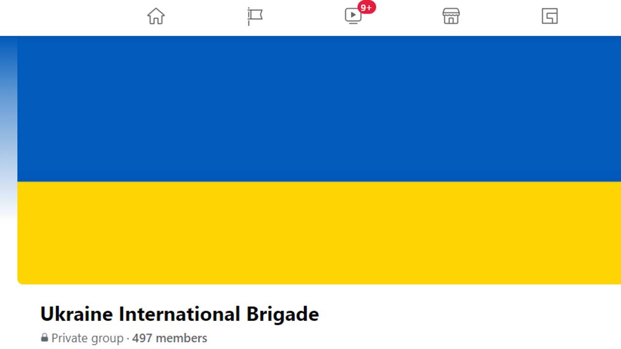 Facebook-gruppa Ukraine International Brigade har rundt 500 medlemmer.