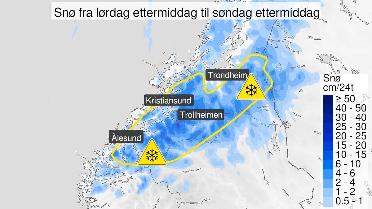 Ver obs om du har bytta til sommardekk – fare for snø i Midt-Noreg