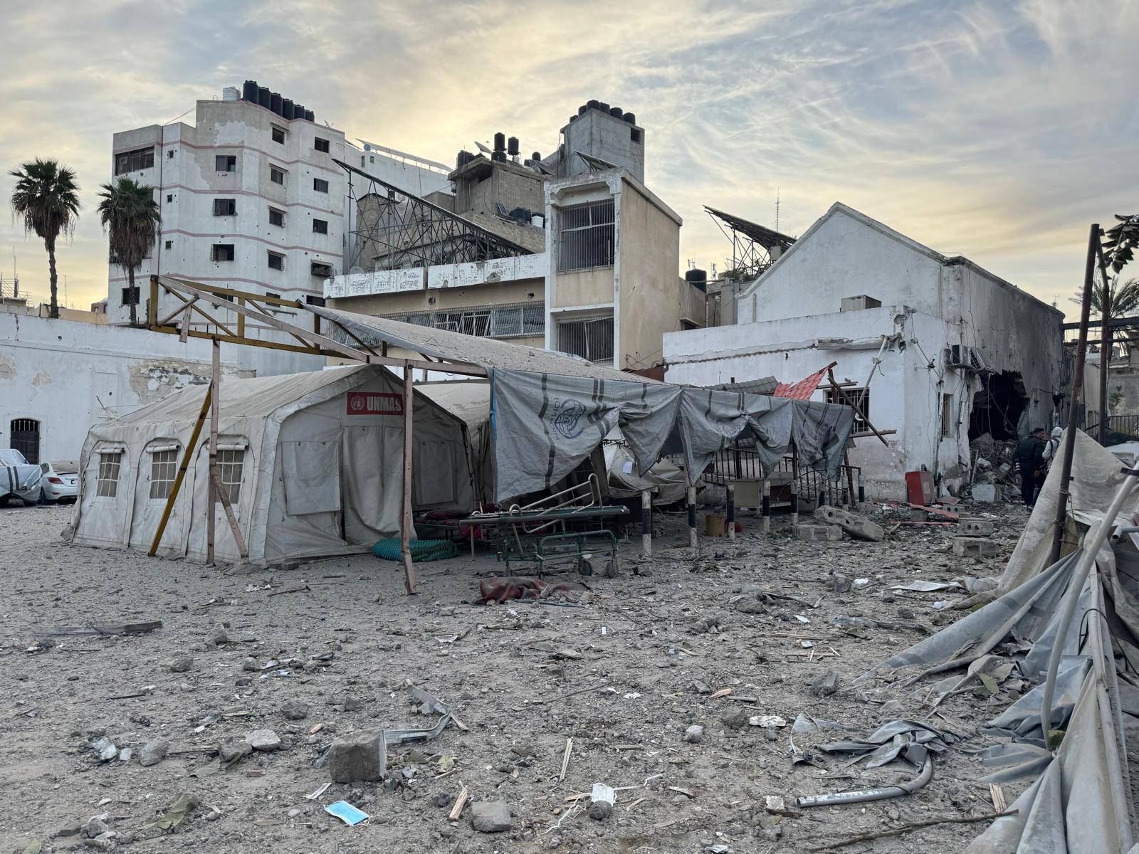 Inspection of the destructions‌ Sunday morning.