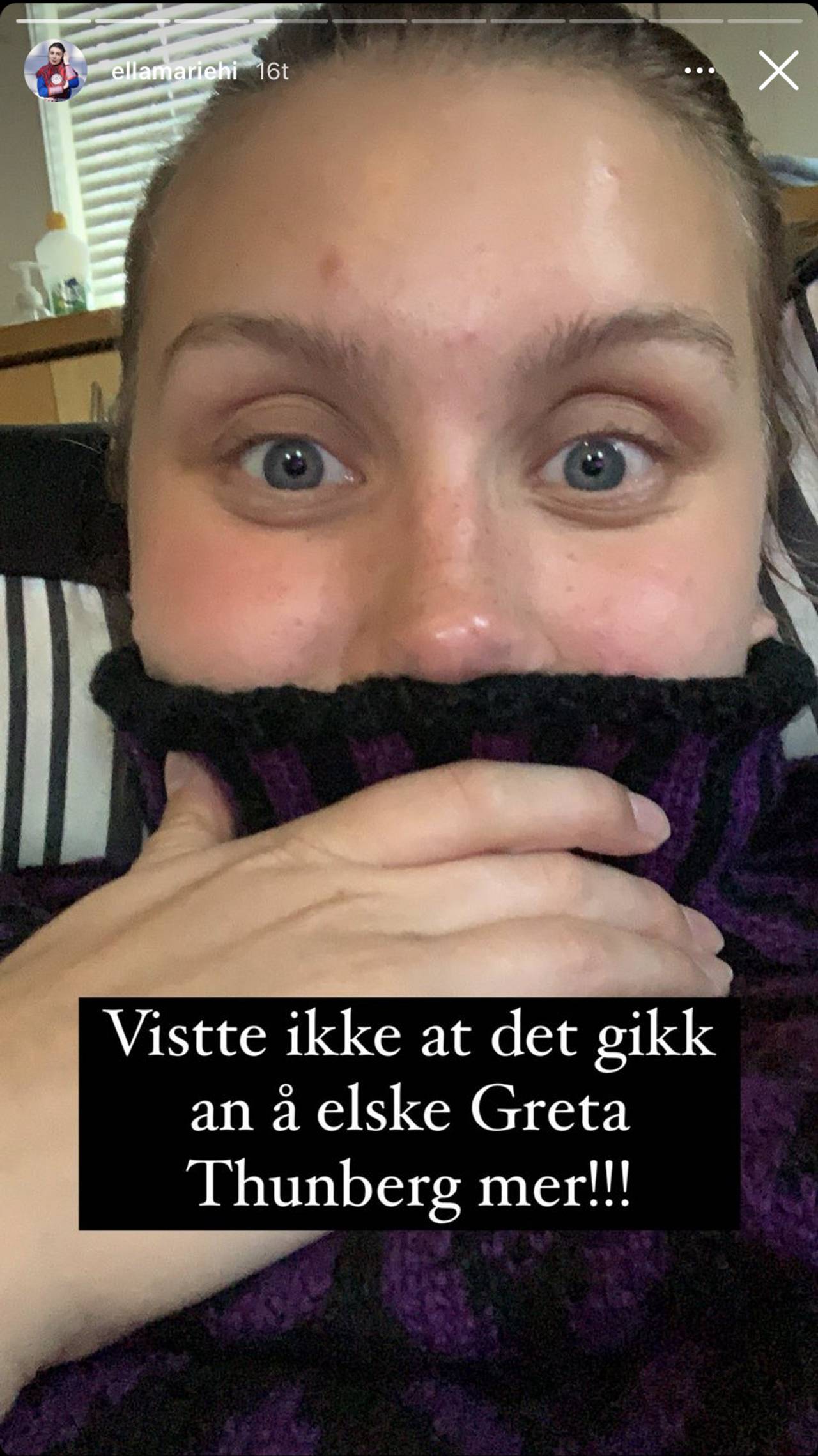 Ella Marie Hætta Isaksens instagram-story 2