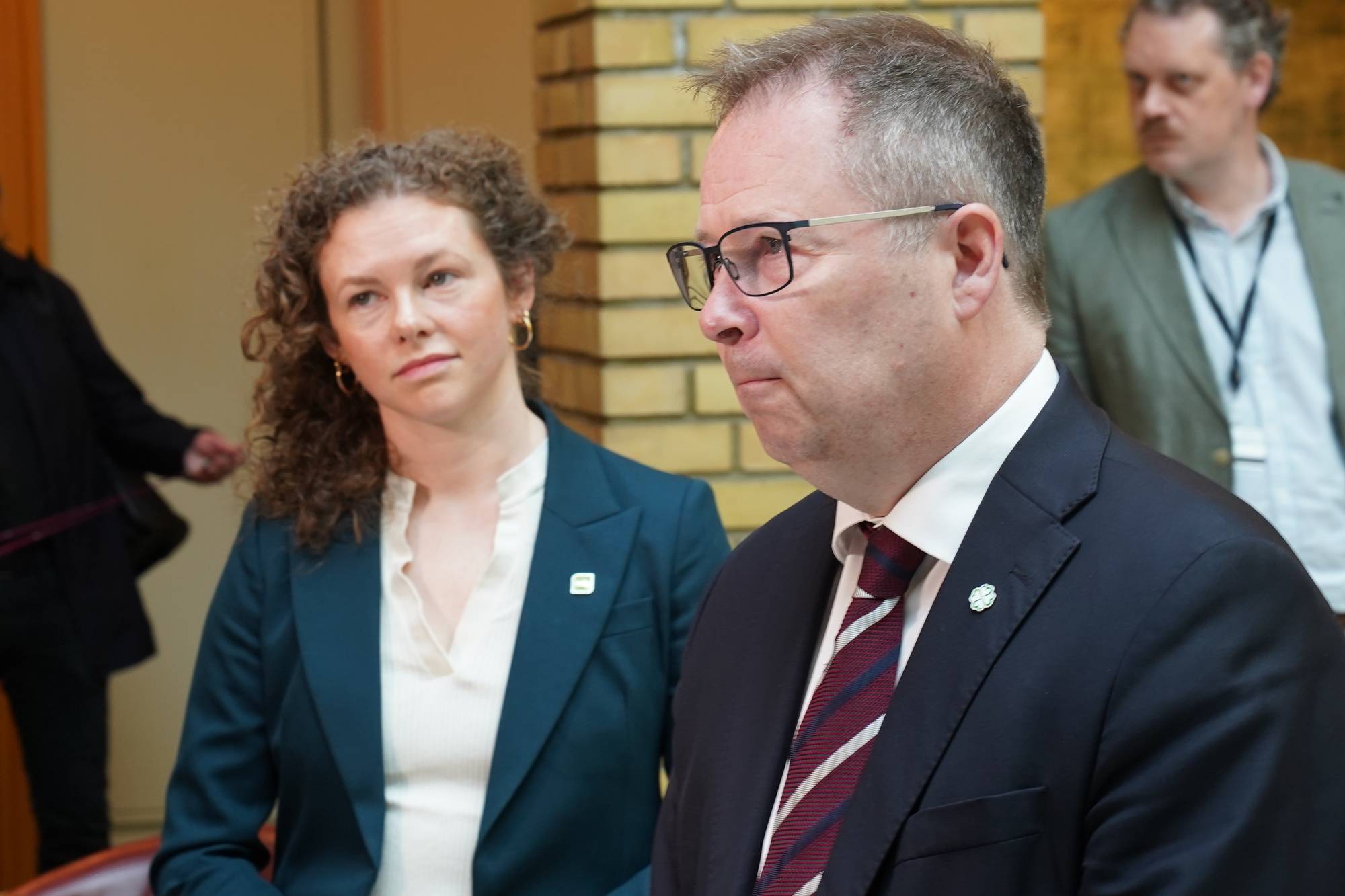 Bjørn Arild Gram (Sp) under fremleggingen av revidert statsbudsjett