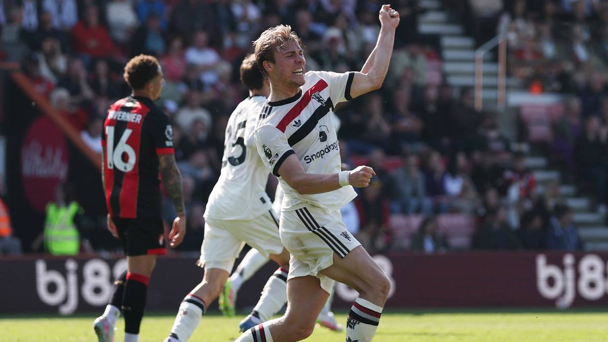Højlund reddet United-poeng mot ti mann