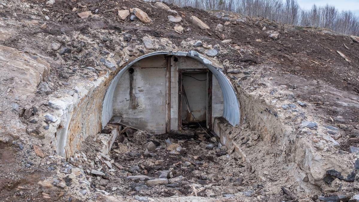 Tysk bunker dukket opp i Bodø – blir jevnet med jorden