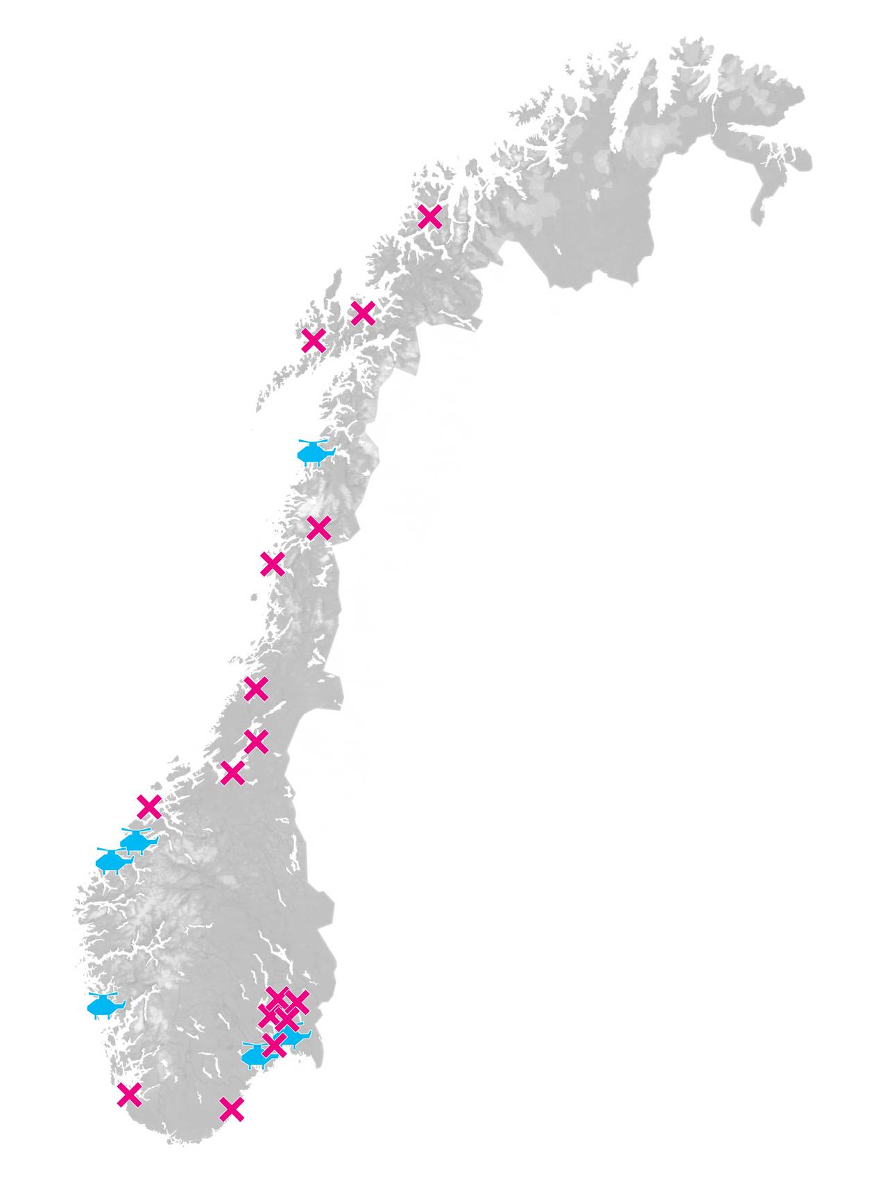 Her kan de nye redningshelikoptrene ikke lande
