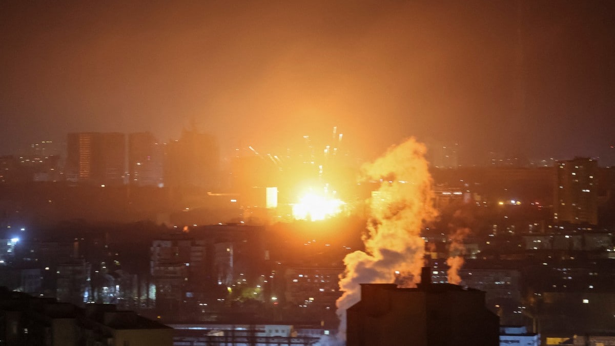 Kyiv rammet av stort russisk angrep