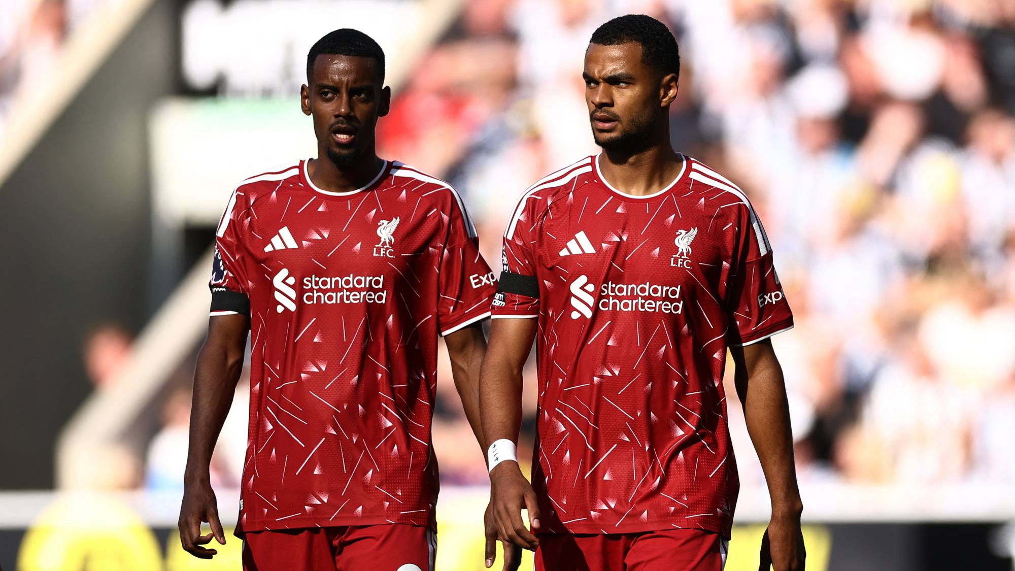 Alexander Isak og Coady Gakpo
