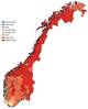 Meteorologisk institutt Et kart over Norge med temperaturer