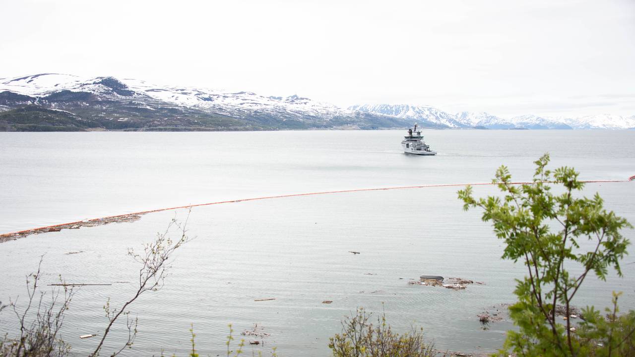 Oppryddingsarbeid etter jordskred i Alta