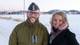 Aleksander Ramberg / Bodø kommune En mann i uniform og en kvinne sivilt kledd.