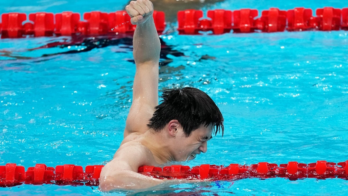 Kinesiske Pan Zhanle med verdensrekord på 100 meter fri – 46,40