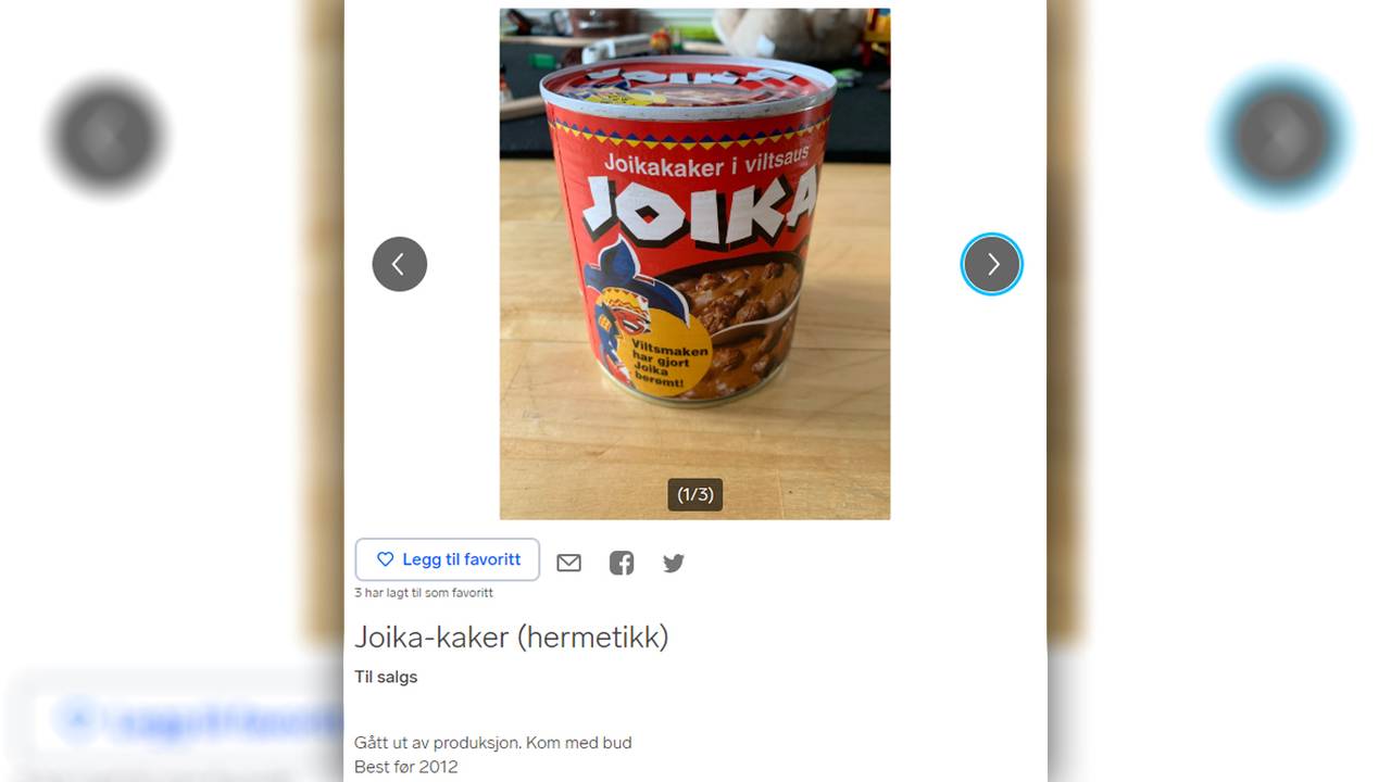 Joikaboks som selges i budrunde