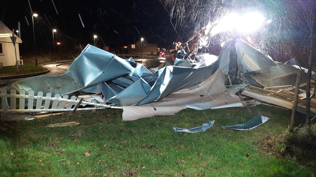 Tak blåst av omsorgsbolig i Eidfjord