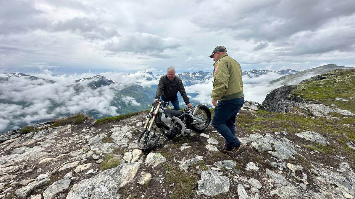 Tom Cruise Motorcycle Stunt and Local TC Sausage Take Hellesylt by Storm