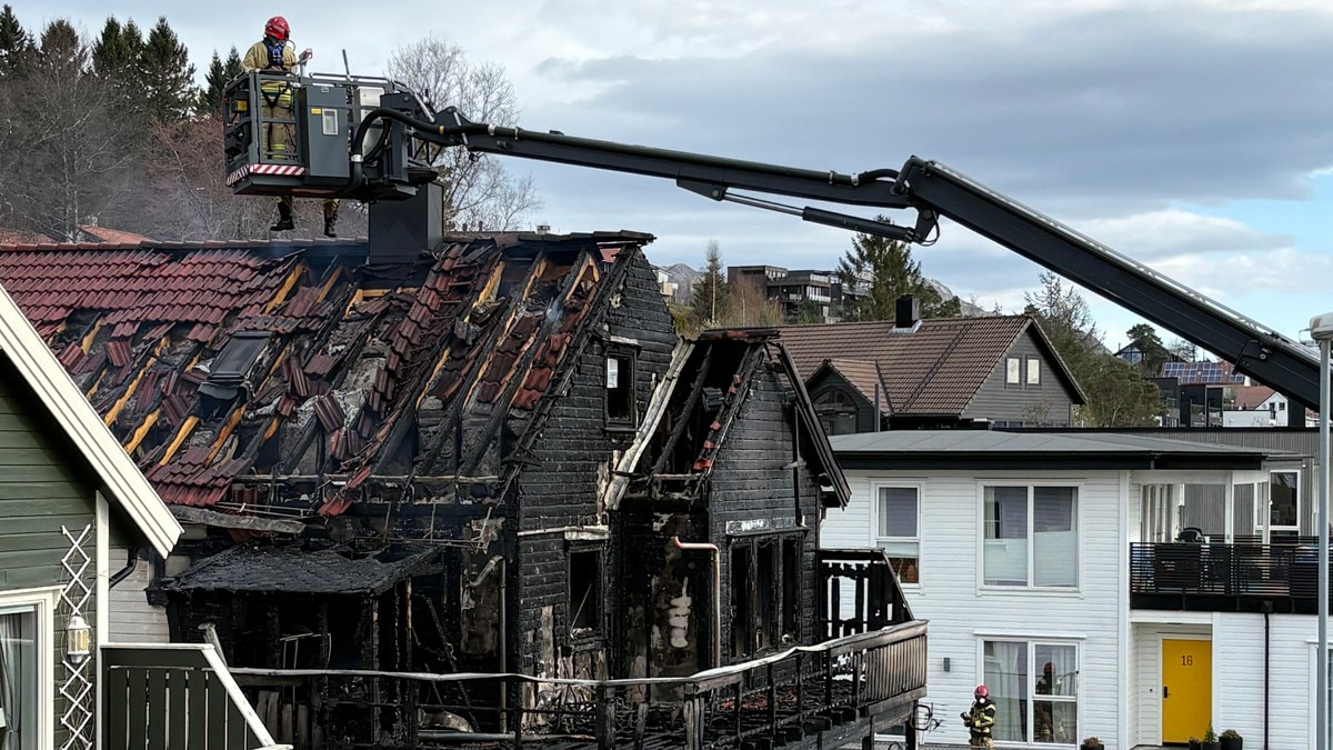 Melding om brann i Bjørnafjorden