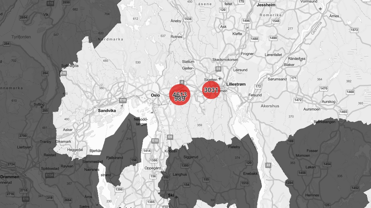 Strømbrudd på Romerike og i Oslo er rettet