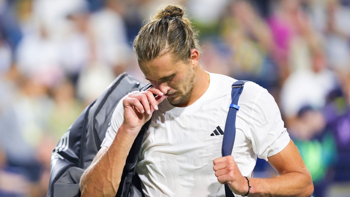 Zverev var ett game fra seier – så ble kampen avbrutt