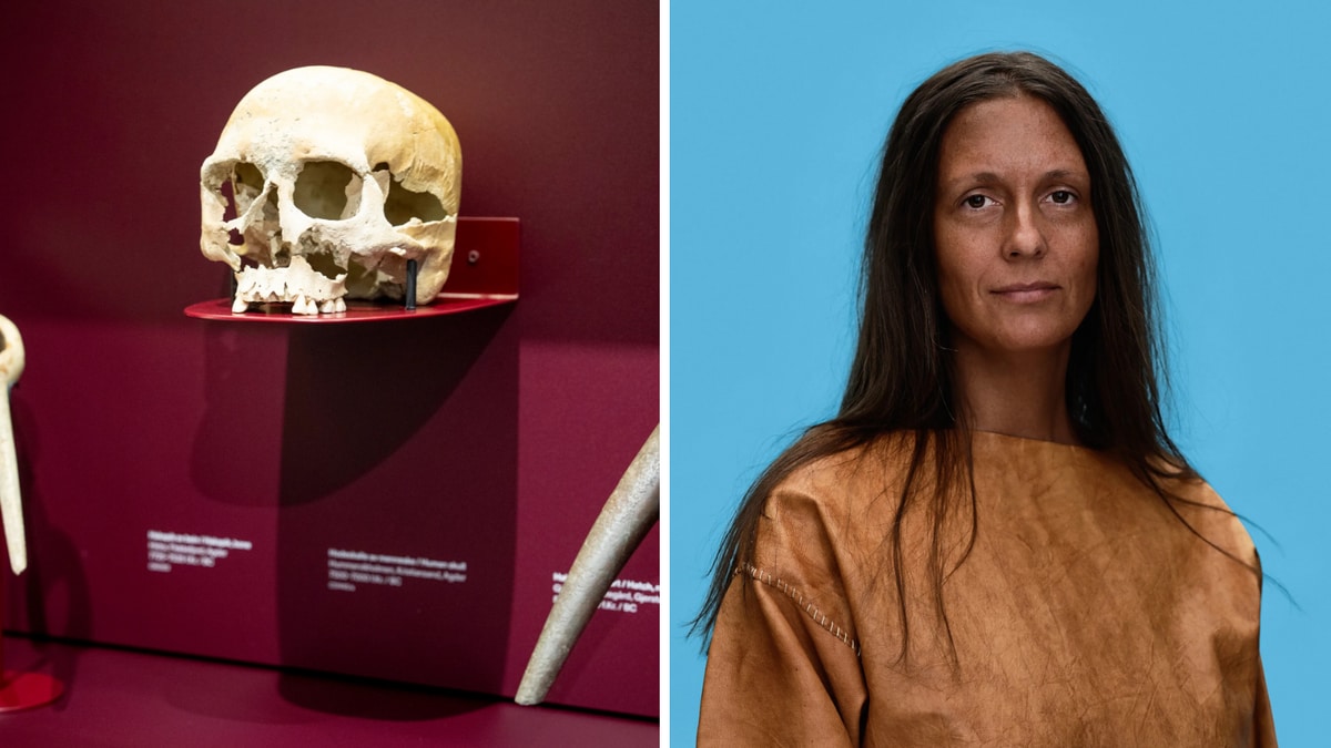 Slik tror forskerne at steinalderkvinnen fra Søgne så ut