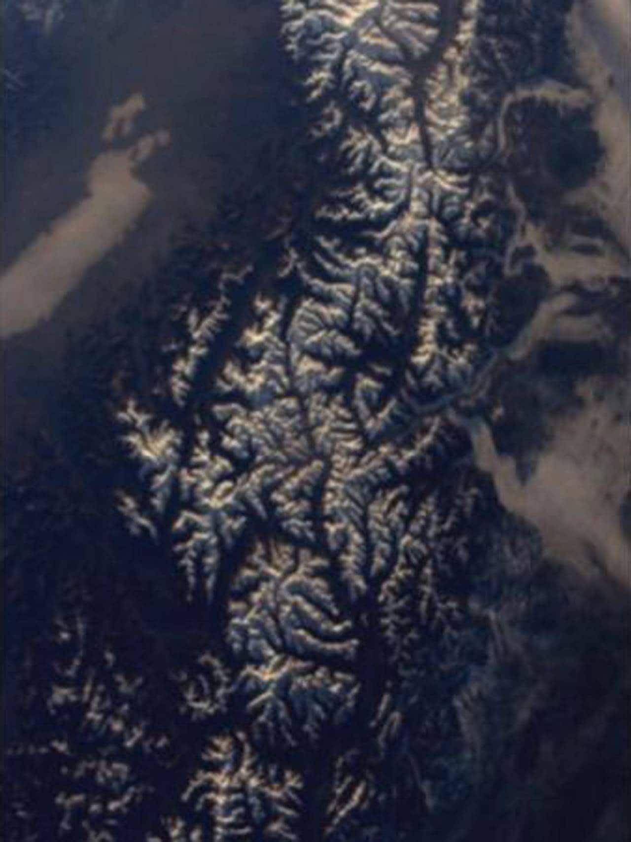 Satelittbilder av Alpene
