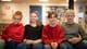 Foto: Elise Pedersen / NRK Erling Braut Haaland har satt i gang en lesekonkurranse for hjemkommunen Time. Ordfører Andreas Vollsund. Rektor Bryne videregående Iselin Gjære Lothe. Bibliotekar Karen Hognestad Liland. Elever Eirik Braut Ueland, Tormod Vetrhus, Synnøve Aasland og Vilja Nummedal.