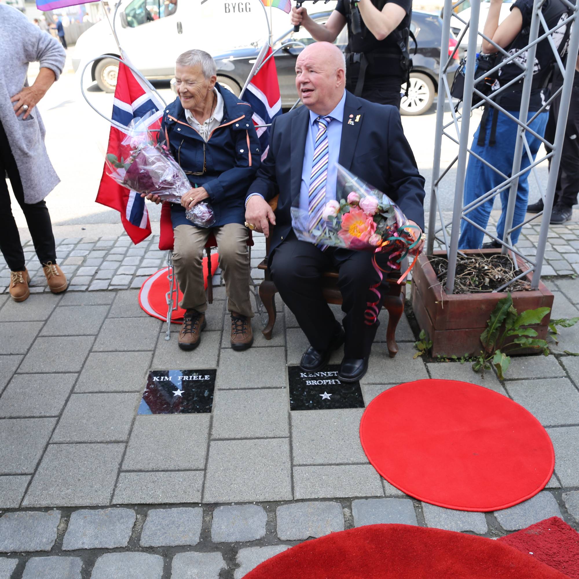 Kim Friele og Kenneth Brophy hedret på Walk of Fame