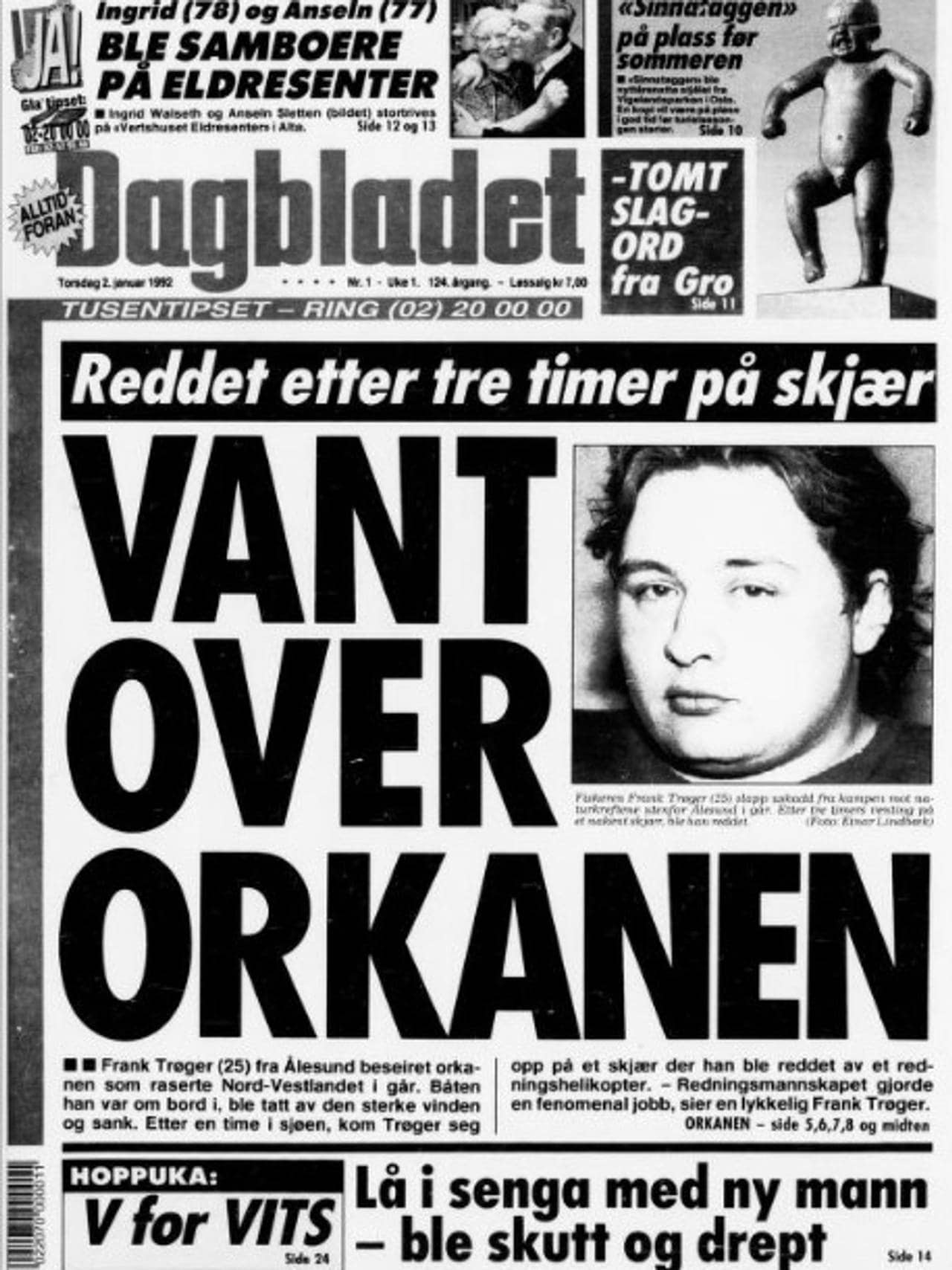 Dagbladet 2.1.1992
