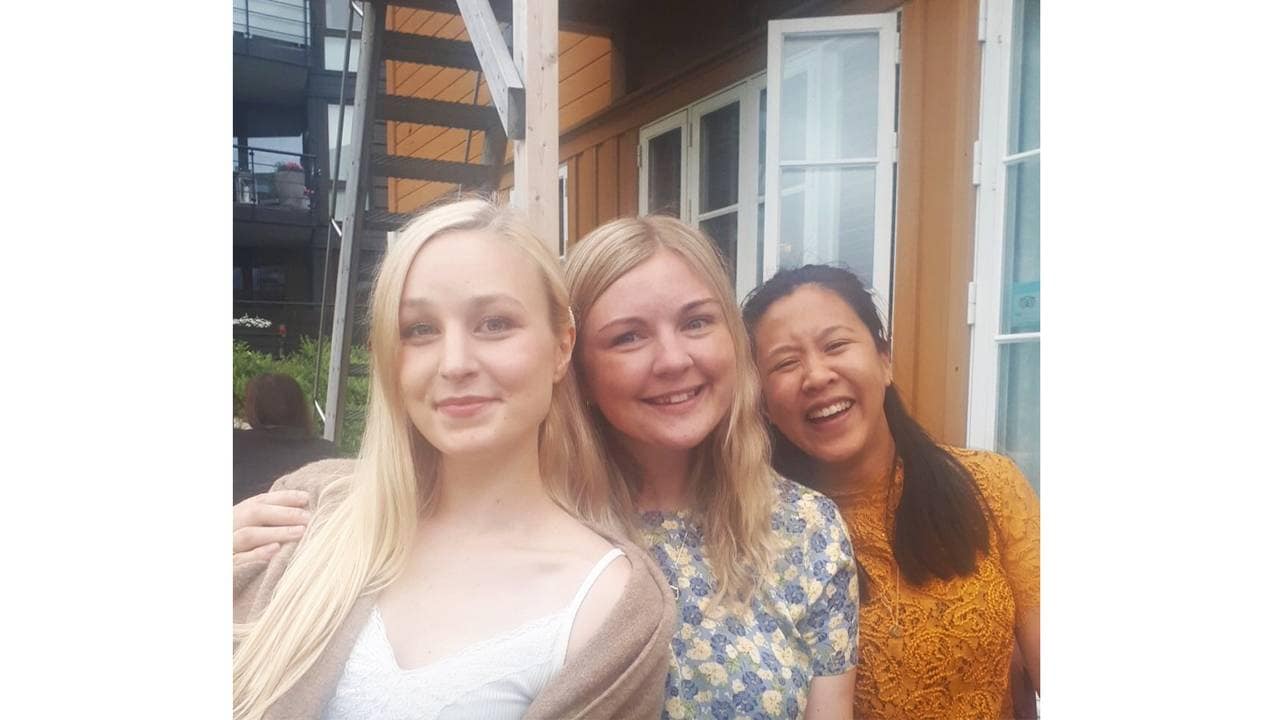 Kolleger på sommerfest