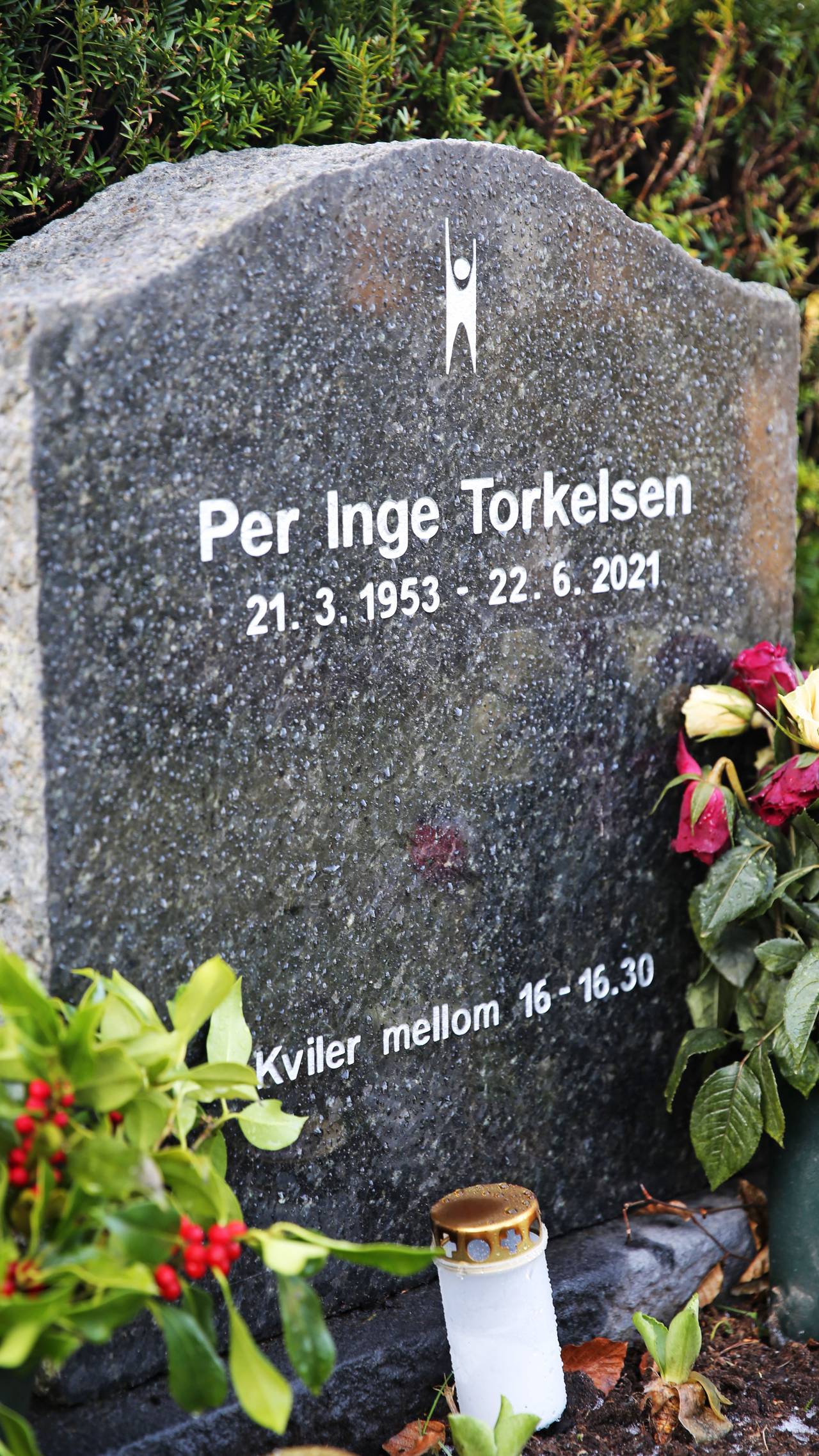 Gravsteinen til Per Inge Torkelsen på Eiganes gravlund i Stavanger 