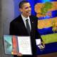 AFP Barack Obama mottar Nobels fredspris i Oslo rådhus i 2009