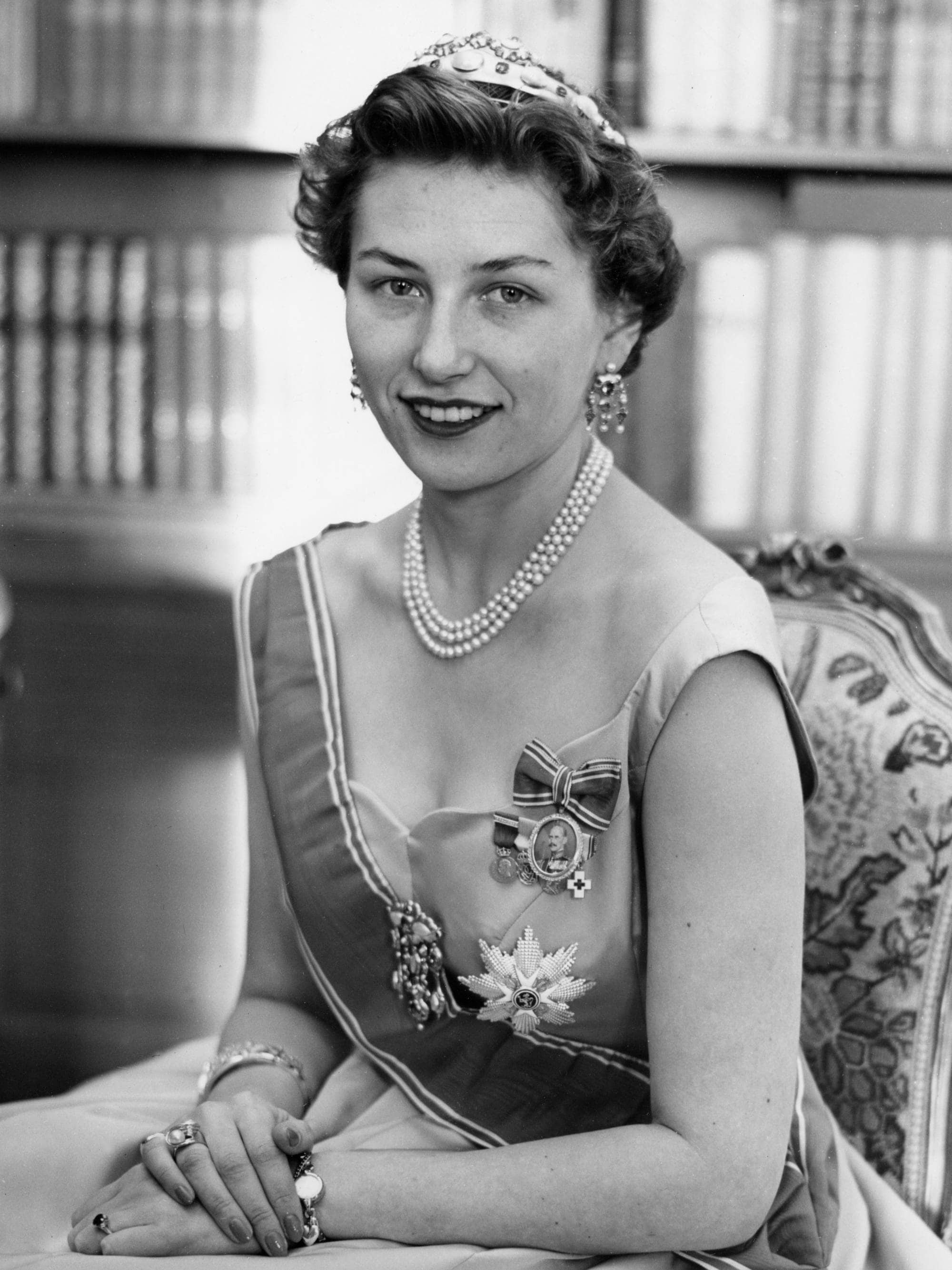 Prinsesse Astrid i gallakjole i 1957