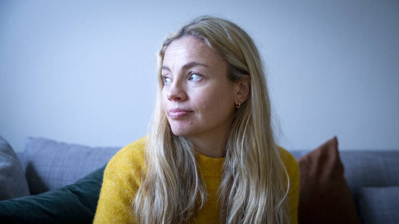 Marita Berg hjemme hos seg selv
