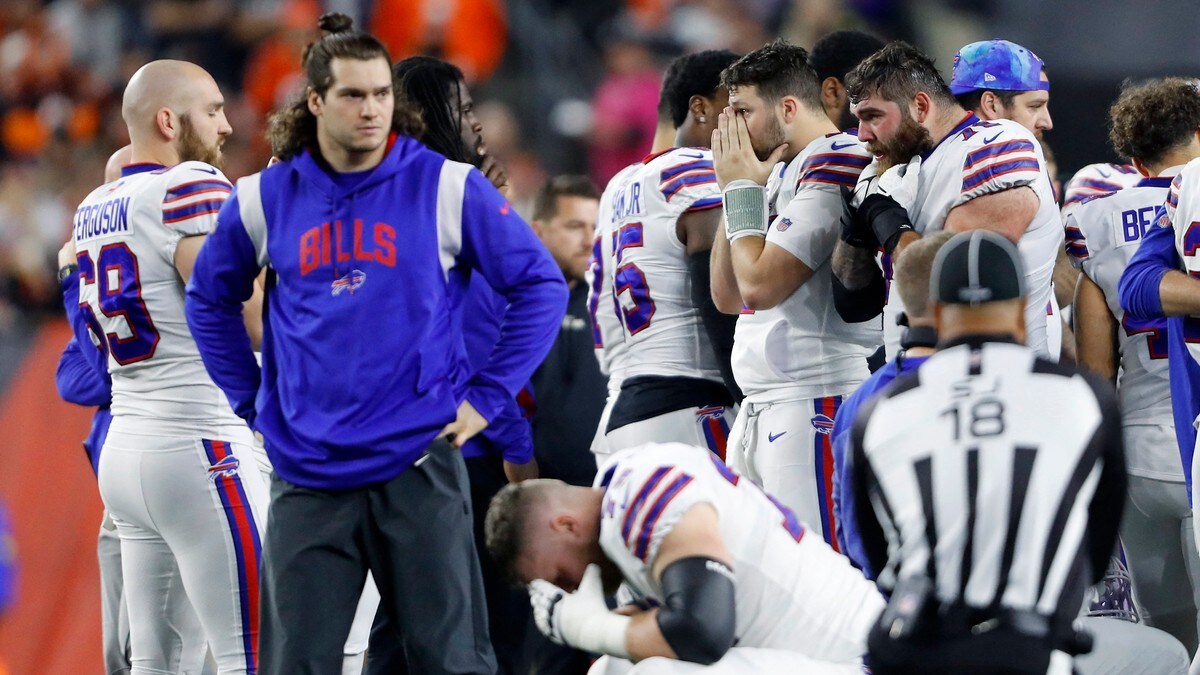 NFL-spiller i kritisk tilstand etter kollaps under kamp