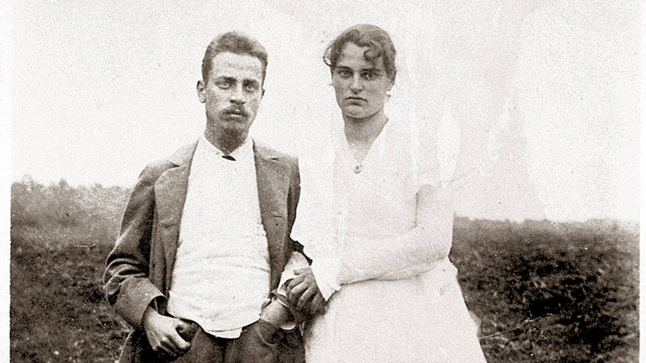Poet og forfatter Rainer Maria Rilke sammen med Clara Rilke-Westhoff i 1901