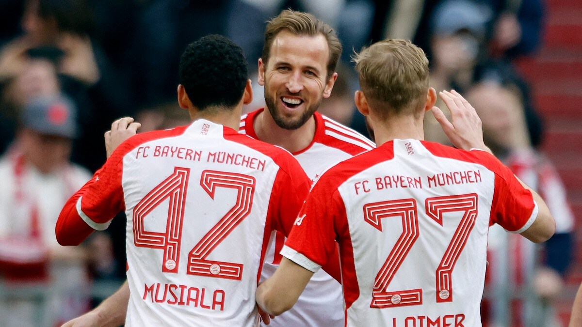 Kane med hat trick i målfest: Bayern vant 8-1