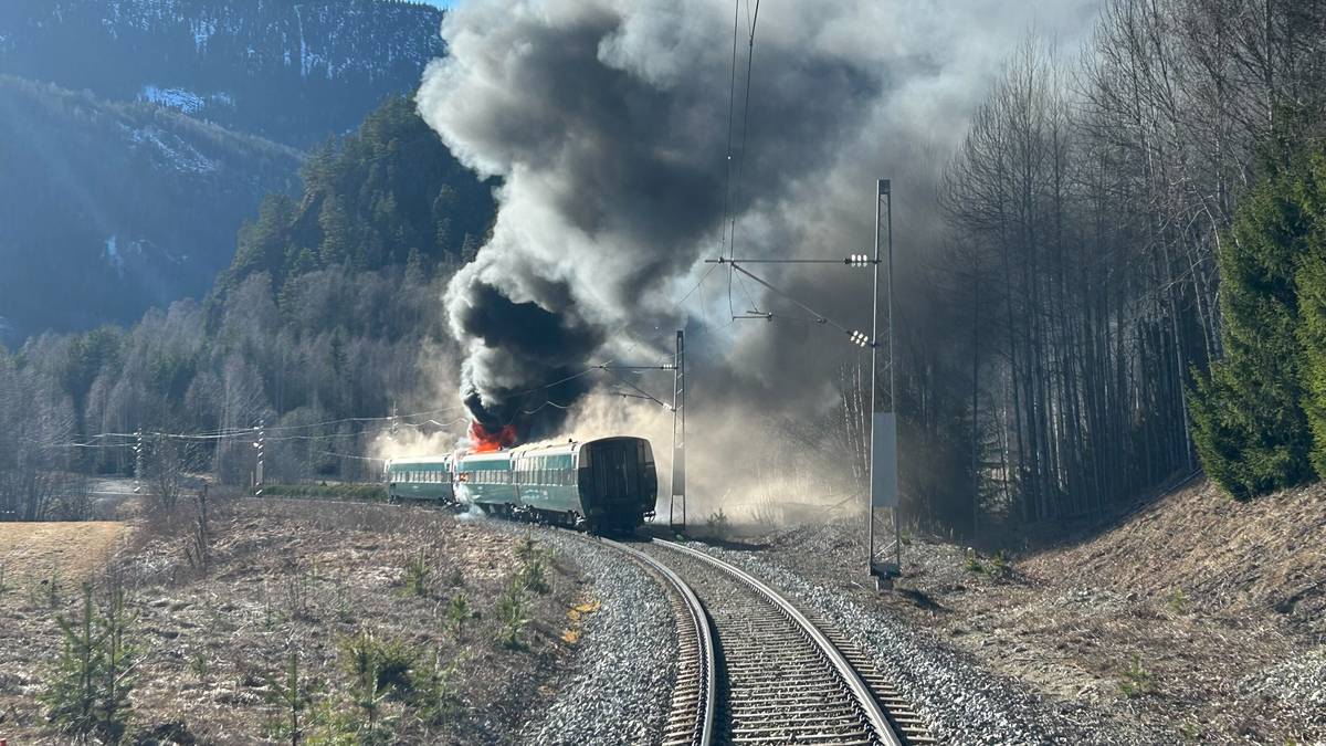 Brann på Bergensbanen