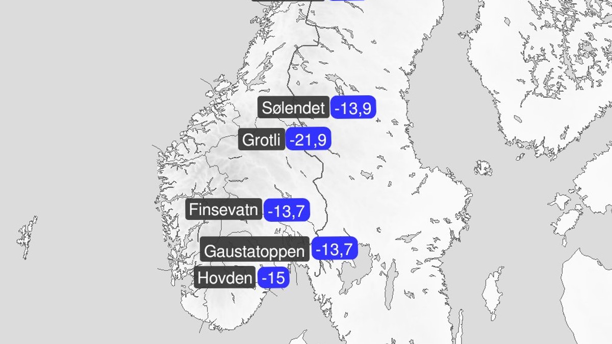 Iskulde fra Finland og Sibir påvirker Norge