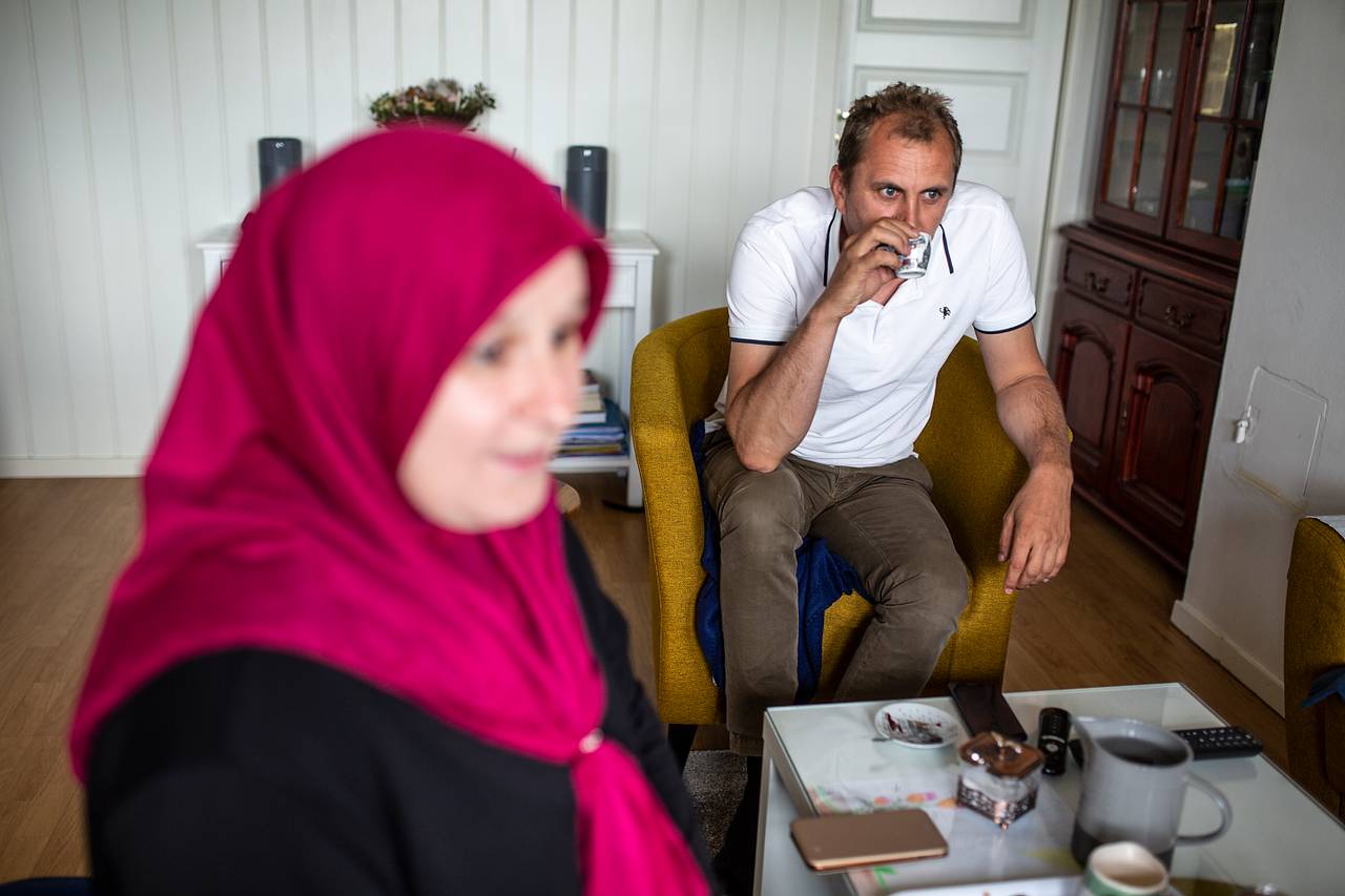Elvir og Velisa Salihovic drikker bosnisk kaffe.