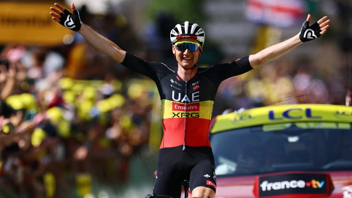 Pogacar-lagkamerat kjørte fire mil i solobrudd – vant sin første Tour de France-etappe