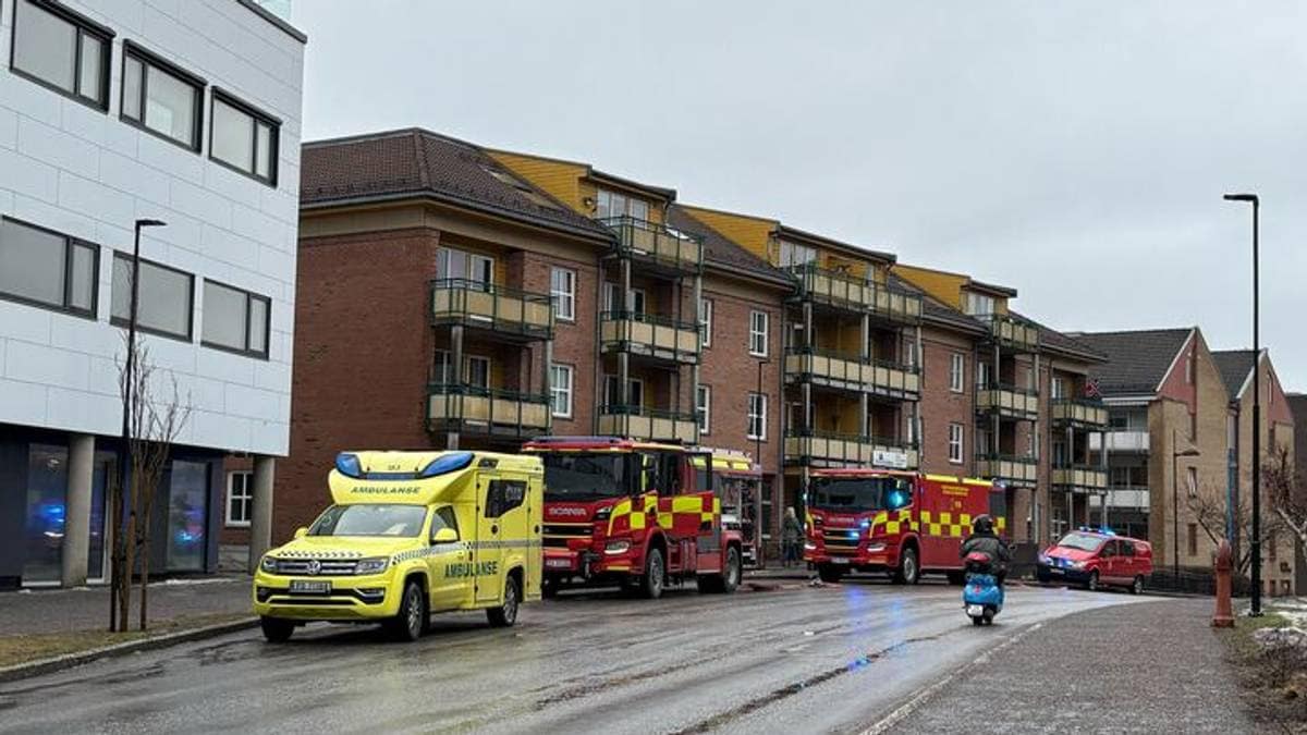 Evakuerte helsehus - kontroll på branntilløp