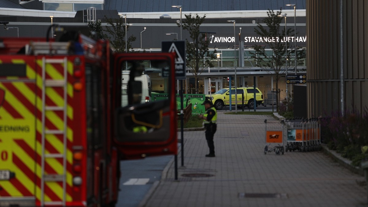 Sprengstoffutslag på koffert stengte Stavanger lufthavn