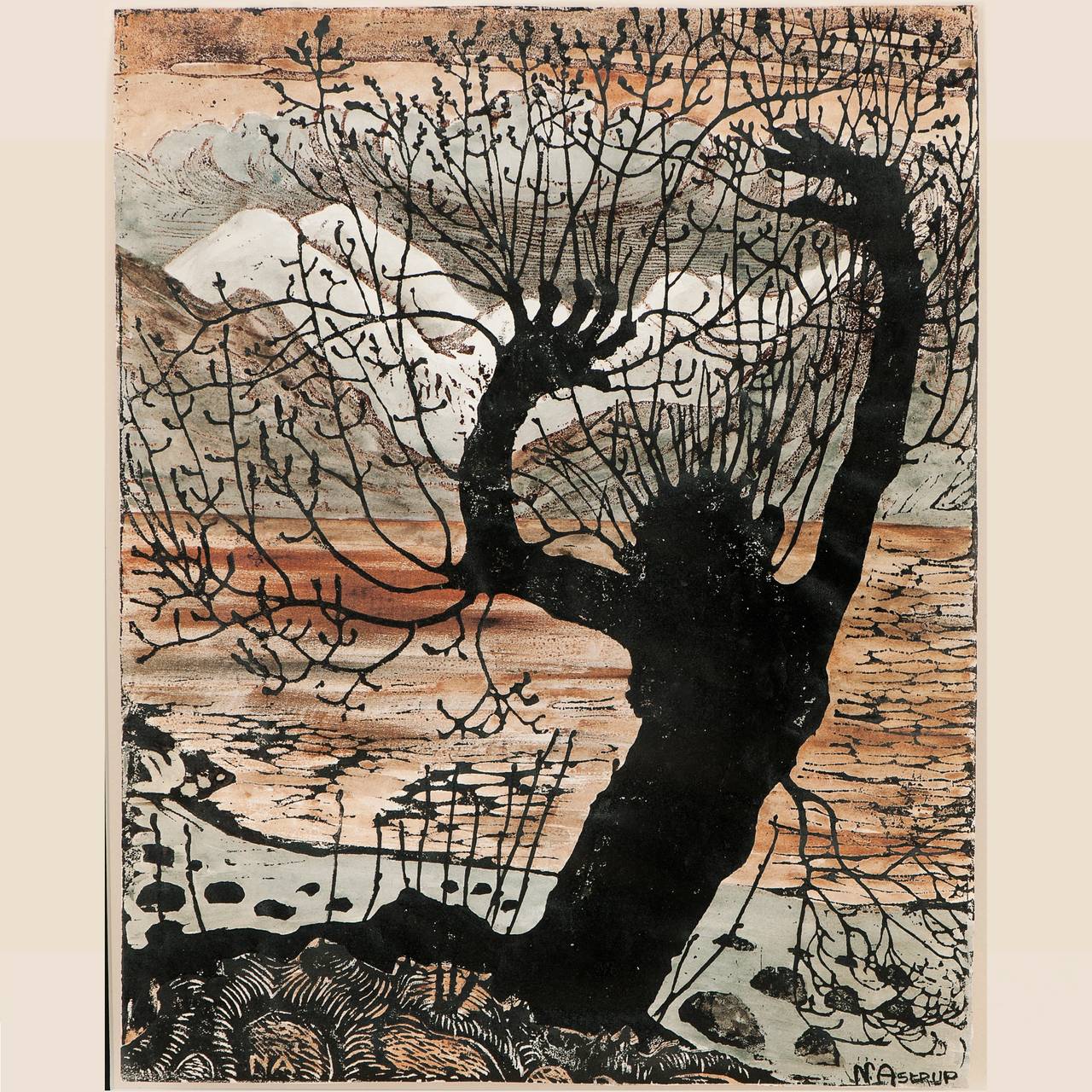 Spring night and sales call by Nikolai Astrup