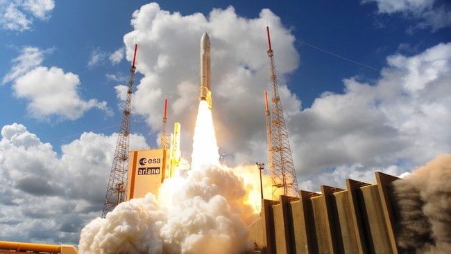 Ariane 5-rakett skytes opp