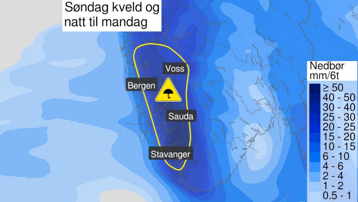 Farevarsel Om Mye Regn – NRK Sørlandet – Lokale Nyheter, TV Og Radio