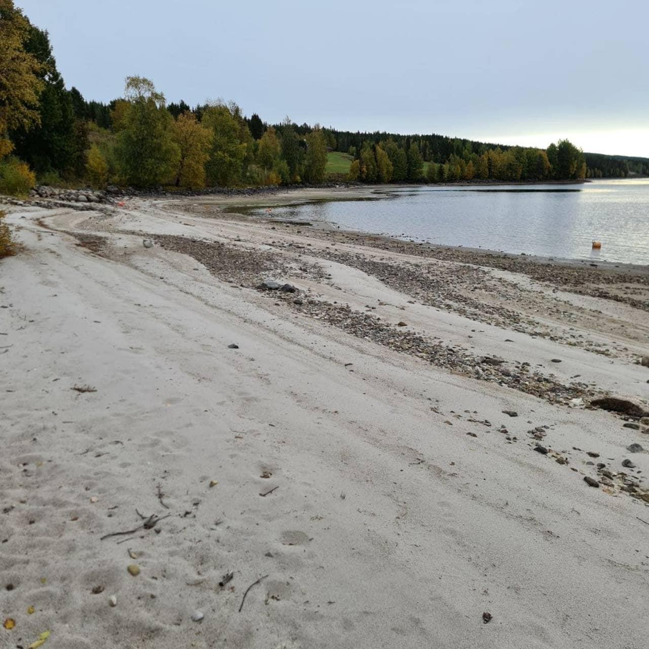 Sandstrand ved Osensjøen